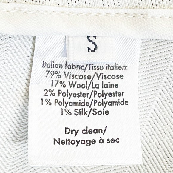 Co White & Silver Oversized Collar Sleeveless Blouse Small - Picture 4 of 6